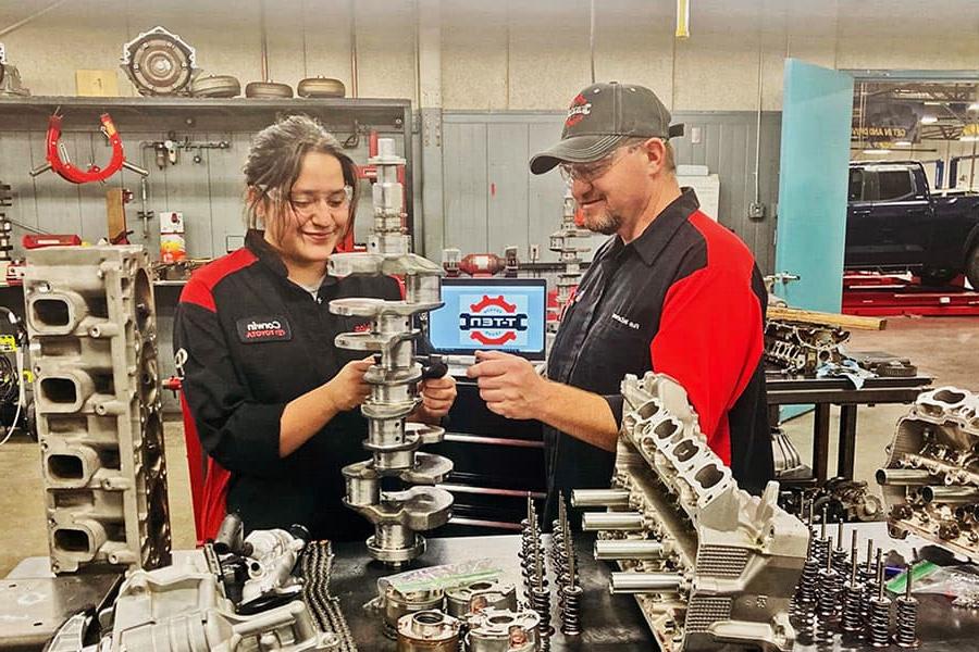 Students in the Toyota Technical Education Program